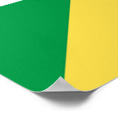 Flagge des Kongo Poster (Ecke)
