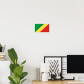 Flagge des Kongo Poster (Heimbüro)