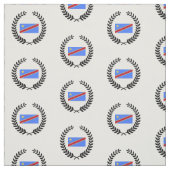 Flagge des Kongo Stoff (Muster)
