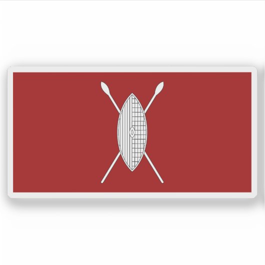 Flagge des Königreichs Buganda (1892), Uganda Aufkleber (Vorderseite)