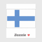 Flagge des Königreichs Finnland (1918) Aufkleber (Blatt)