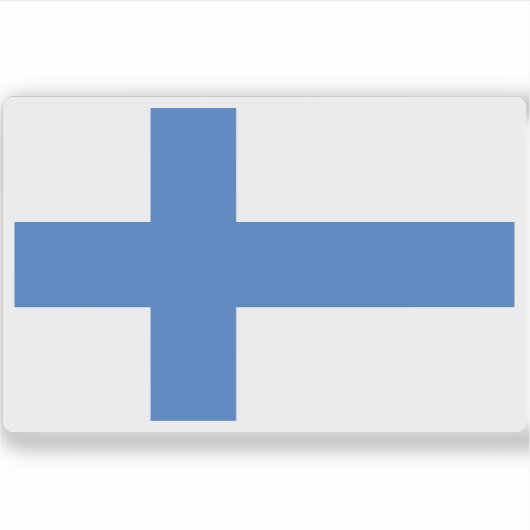 Flagge des Königreichs Finnland (1918) Aufkleber (Vorderseite)