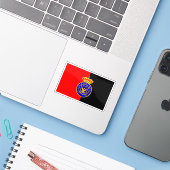 Flagge des Königreichs Haiti (1814-1820) Aufkleber (Laptop mit iPhone)