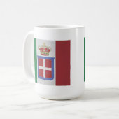 Flagge des Königreichs Italien  Kaffeetasse (Vorderseite Links)