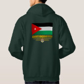 Flagge des Königreichs Jordanien Hoodie (Rückseite)