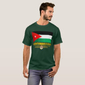 Flagge des Königreichs Jordanien T-Shirt (Vorne ganz)