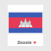 Flagge des Königreichs Kambodscha Aufkleber (Blatt)