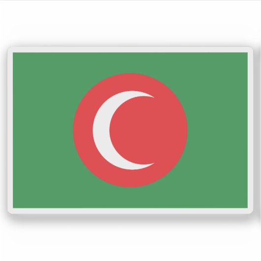 Flagge des Königreichs Kurdistan (1922-1924) Aufkleber (Vorderseite)