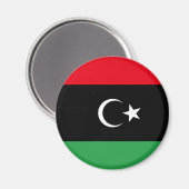 Flagge des Königreichs Libyen (1951-1969) Magnet (Vorderseite/Rückseite)