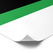 Flagge des Königreichs Libyen (1951-1969) Poster (Ecke)