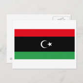 Flagge des Königreichs Libyen (1951-1969) Postkarte (Vorne/Hinten)