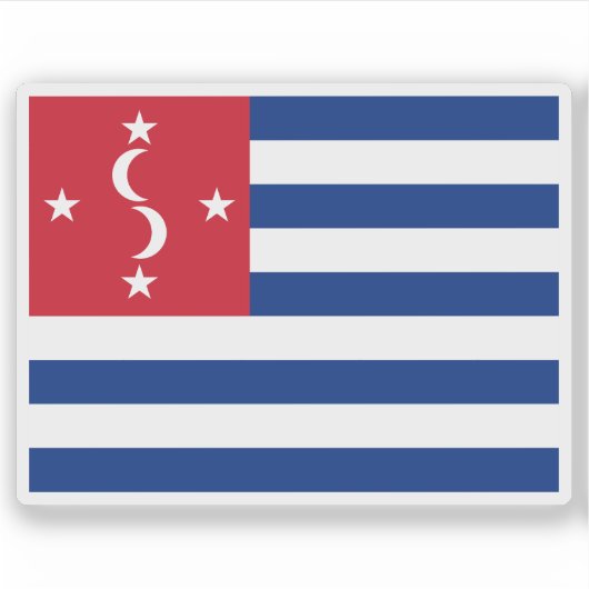 Flagge des Königreichs Samoa (1872-1873) Aufkleber (Vorderseite)