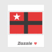 Flagge des Königreichs Samoa (1886-1887) Aufkleber (Blatt)