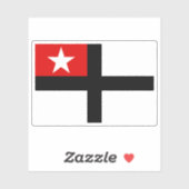 Flagge des Königreichs Samoa (1887-1889) Aufkleber (Blatt)