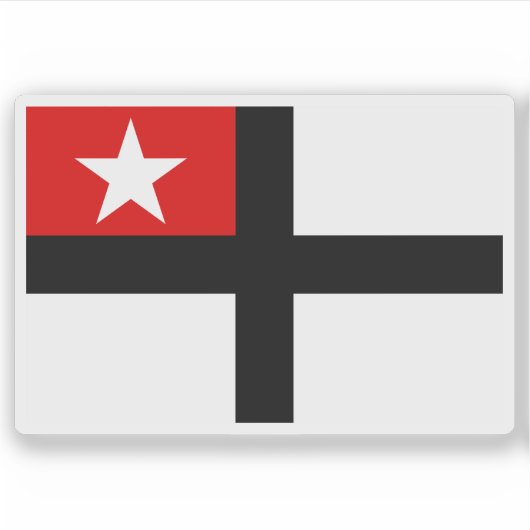 Flagge des Königreichs Samoa (1887-1889) Aufkleber (Vorderseite)