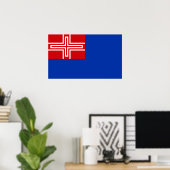 Flagge des Königreichs Sardinien (1816-1848) Poster (Heimbüro)