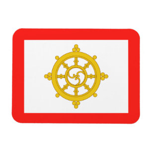 Flagge des Königreichs Sikkim Magnet