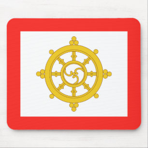 Flagge des Königreichs Sikkim Mousepad