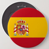 Flagge des Königreichs Spanien Button (Vorne & Hinten)
