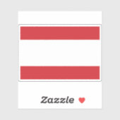 Flagge des Königreichs Tahiti Aufkleber (Blatt)