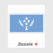 Flagge des kosarischen Volkes, Mikronesien, Ozeani Aufkleber (Blatt)