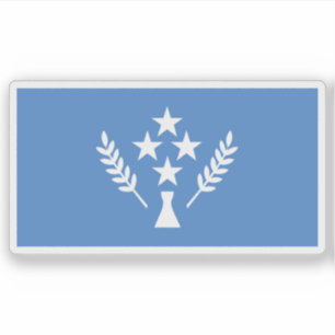 Flagge des kosarischen Volkes, Mikronesien, Ozeani Aufkleber