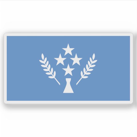 Flagge des kosarischen Volkes, Mikronesien, Ozeani Aufkleber (Vorderseite)