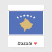 Flagge des Kosovo Aufkleber (Blatt)