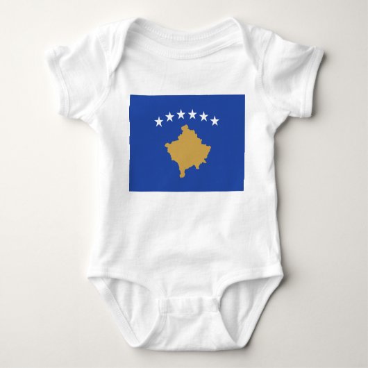 Flagge des Kosovo Baby Strampler (Vorderseite)