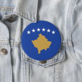 Flagge des Kosovo Button (Beispiel)
