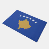 Flagge des Kosovo Fußmatte (Schrägansicht)