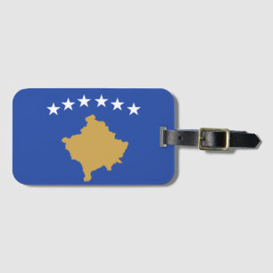Flagge des Kosovo  Gepäckanhänger