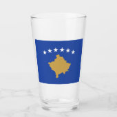 Flagge des Kosovo Glas (Vorderseite)