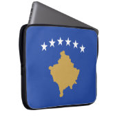 Flagge des Kosovo Laptopschutzhülle (Vorne Rechts)