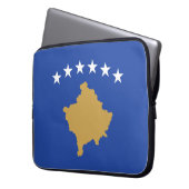 Flagge des Kosovo Laptopschutzhülle (Vorderseite Links)