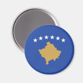 Flagge des Kosovo Magnet (Vorderseite/Rückseite)