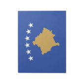 Flagge des Kosovo Notizblock (Rotiert)