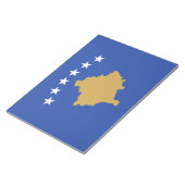 Flagge des Kosovo Notizblock (angewinkelt)