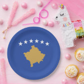 Flagge des Kosovo Pappteller (Party)