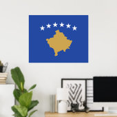 Flagge des Kosovo Poster (Heimbüro)