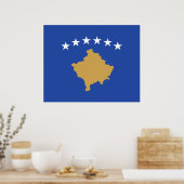 Flagge des Kosovo Poster (Küche)
