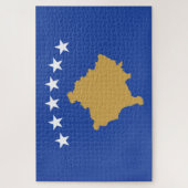 Flagge des Kosovo Puzzle (Vertikal)