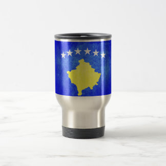 Flagge des Kosovo Reisebecher