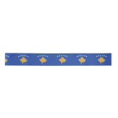 Flagge des Kosovo Satinband (Vorderseite)