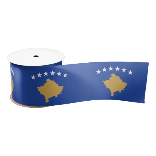Flagge des Kosovo Satinband (Spule)