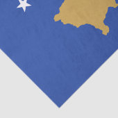 Flagge des Kosovo Seidenpapier (Ausschnitt)