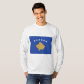 Flagge des Kosovo T-Shirt (Vorne ganz)