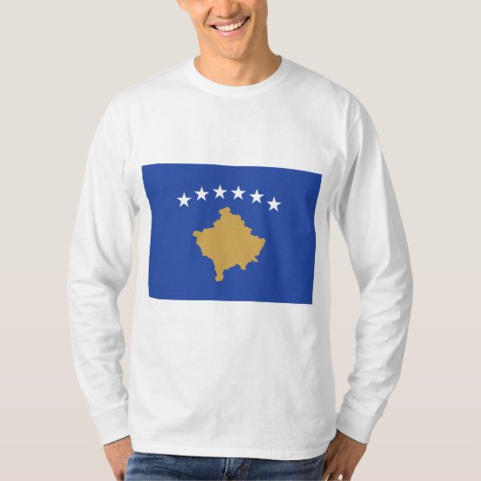 Flagge des Kosovo T-Shirt (Vorderseite)