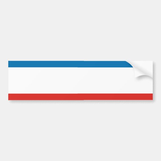 Flagge des Krim-Streifens Autoaufkleber (Vorne)