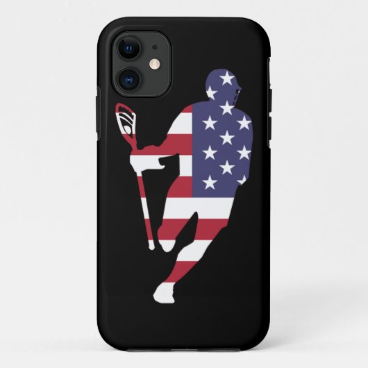 Flagge des Lacrosse-IRH US Case-Mate iPhone Hülle (Rückseite)